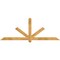 Ekena Millwork Kennewick Rough Sawn Timber Gable Bracket, Western Red Cedar, 84"W x 31"H x 2"D x 4"F, 9/12 Pitch GBW084X31X0204KEN00RWR - alternate 1